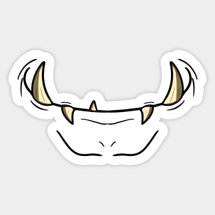 Monster Mouth  - Face Mask Sticker